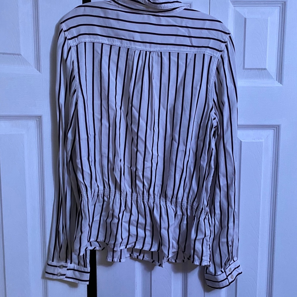 Striped button down